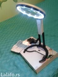 slika kuće: Velika Stona Lupa Sa10 LED Svetala Nova. Podesiva Po Visini i Pod — 3