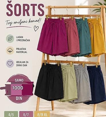 Šorts – tvoj omiljeni komad! - Lagan i kvalitetan. - Prijatan