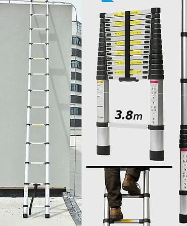 unimer uradi sam: Teleskopske merdevine 3,8 m - Maksimalna dužina: 3,8 m, podesiva po — 1