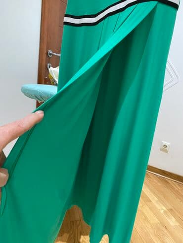 dugacke haljine svecane: XL (EU 42), color - Green, Short sleeves — 3