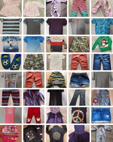 decija sudopera sa vodom: Paket decije garderobe 40 komada Razlicite velicine Mesano, devojcice — 1