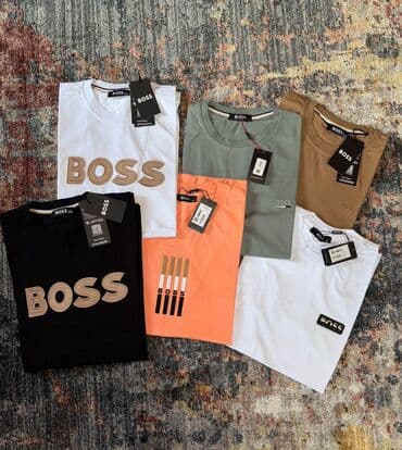 mizan spavacice: Short sleeves T-shirt, Boss, color - Multicolored, Cotton — 1