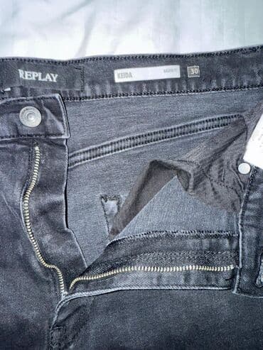 zenski kaisevi i pojasevi: Replay KEIDA farmerke – model: Balloon Fit - Boja: crna (blago ispran — 1