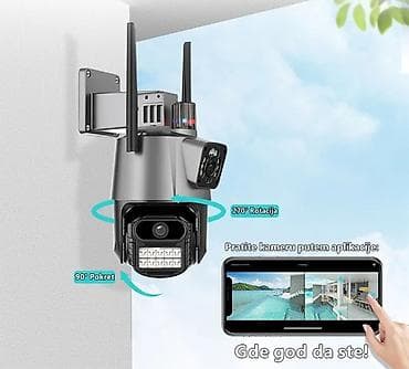 resiver za kamere: IP Kamera sa 2 Nezavisna Sociva NOVA WiFi Kamera ICSee App za SAMO — 1