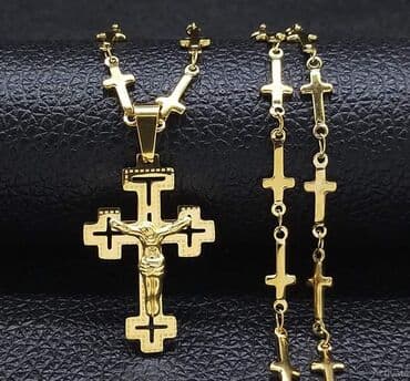 srebrna ogrlica sa krsticem: 1500 — 1