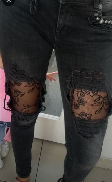 pocepane pantalone: Jeans, Regular rise, Ripped — 2