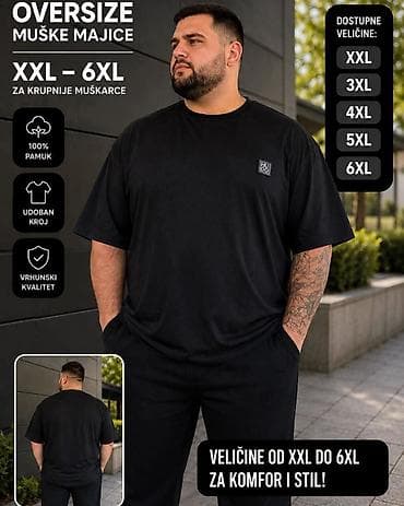 velicine odela: 🔥 OVERSIZE MUŠKE MAJICE 🔥 💰 Cena: 3000 DIN 📏 Dostupne veličine: XXL — 2