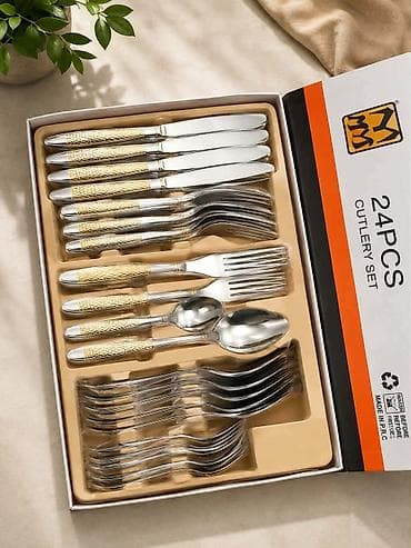slatki sto cena: Set pribora za jelo MYD – 24 dela - Materijal: nerđajući čelik 18/10 — 2