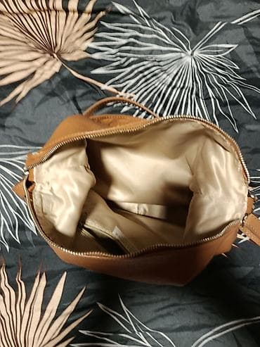 baldinini kais: Kožna torba preko ramena – camel/karamel boja - Materijal: prirodna — 7