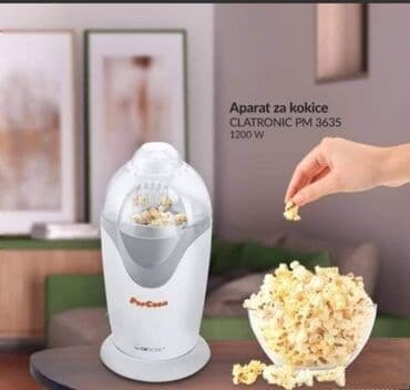 silvercrest friteza bez ulja: Clatronic Aparat za kokice PM 3635 Priprema kokica bez ulja, pomoću — 1