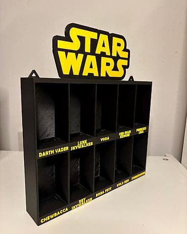 Ugaone garniture: Star Wars zidna polica za kolekcionarske figurice - Tematska polica — 6