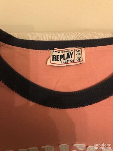 bunda muska: Original Replay majica XL 100% cotton Ramena 52cm duzina 75cm — 2
