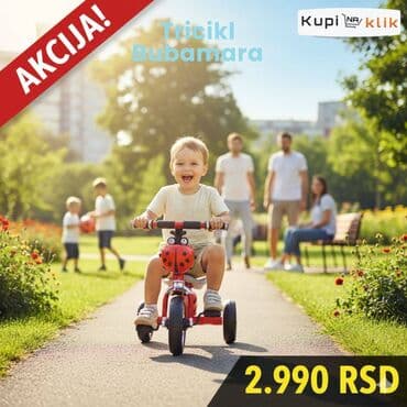 Ostale dečije stvari: Dečiji tricikl sa motivom bubamare, dostupan u više boja, uključujući — 7