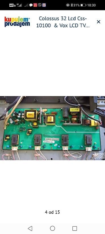 drzac za telefon za motor: Delovi za LCD televizore – Colossus 32" CSS-10100 i Vox LCD TV 3211 — 5