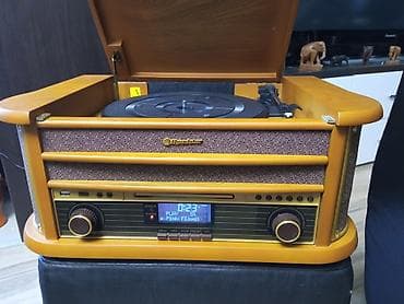 tableti sa tastaturom: Roadstar retro muzički centar – multifunkcionalni uređaj u drvenom — 3