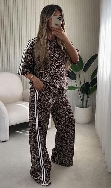 salonke sive: 🔥Ženski komplet trenerke sa animal printom
✅3200 din — 4