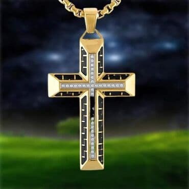 srebrni lancic sa krsticem: Pendant necklace — 2