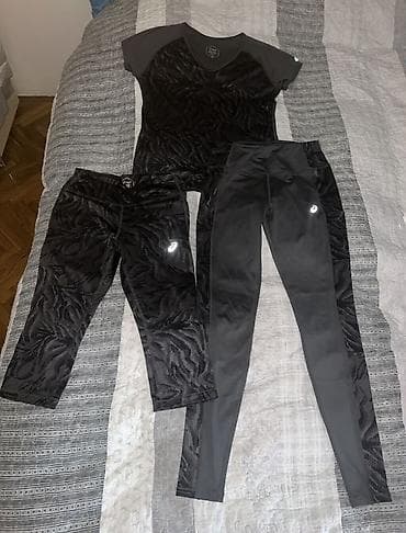 putni koferi akcija: ASICS komplet iz 3 dela vel.S Nošen par puta,kao novo — 1