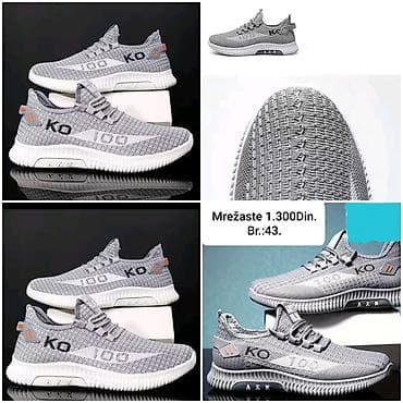 dhgate balenciaga triple s: Mrežaste patike – siva boja, broj 43 - Gornjište: prozračna — 3