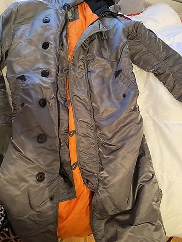 dzemper sa srcima: Zimska duga parka/jakna, maslinasto‑sive boje, sa kapuljačom i toplom — 5