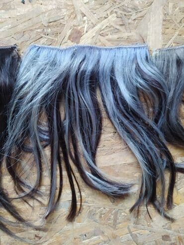 Sweatpants: Prodajem prirodnu kosu,set klipsi . set sadrži ;dva puta po jednu — 9