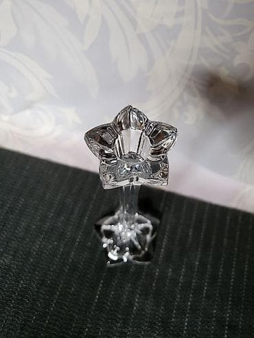 led svecnjak: Nov nemacki kristal svecnjak cvet iz 80ih.god. Svecnja nemacki,pun — 9