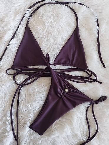 bata usce: Ženski bikini set – trouglasti grudnjak i vezanje na vezice - Model — 2