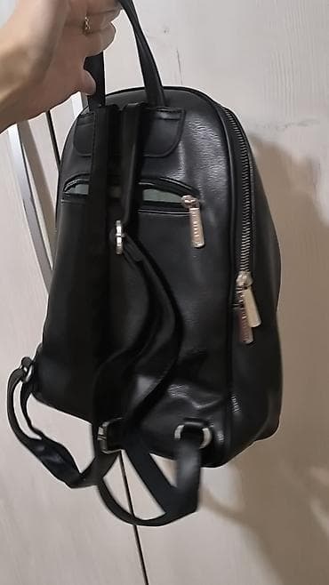 p. s. fashion kaputi: Crni ženski ranac – kompaktan i praktičan - Materijal: eko koža sa — 2