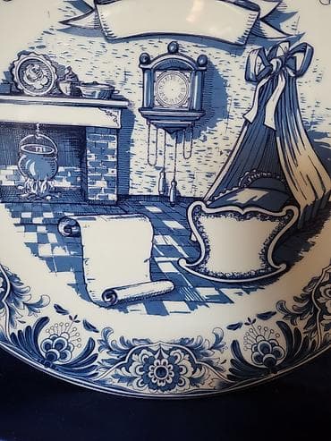 Antikviteti: Tanjir za na zid za rodjenje deteta Bavaria porcelan.1960g+. Tanjir — 4