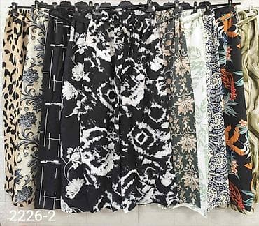 Pantalone: Ženske pantalone širokih nogavica duzina do poda. Visoki struk sa — 5