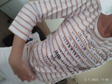 push up helanke novi sad: S (EU 36), Pamuk, Prugasti, bоја - Bela — 3
