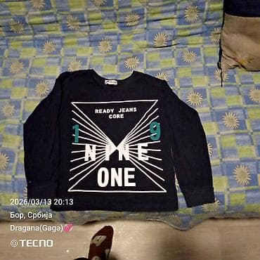 teksas jakna crna: Muška/boys dukserica sa dugim rukavima, tamnoplava. Detalji: - — 1