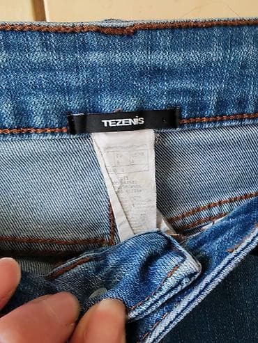 Ženska obuća: TEZENIS ženske farmerke – plavi denim - Model: klasične uske farmerke — 2