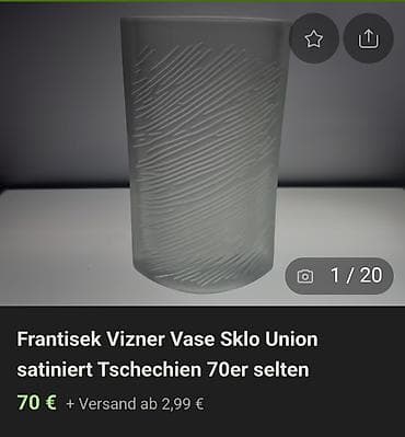slike cs go: Vaza 1971 g.cesko art staklo Frantisak Vizner Sklo Union. Vaza — 3