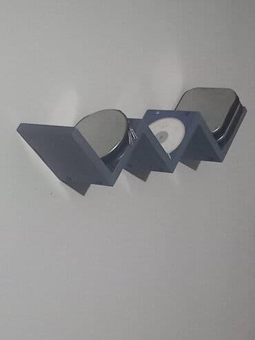 Ostali nameštaj: Zidne police – set modernih geometrijskih polica - Dizajn: dve — 8