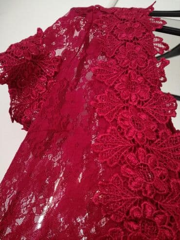 Dukserice: Bоја - Crvena, Večernji, maturski, Kratkih rukava — 4