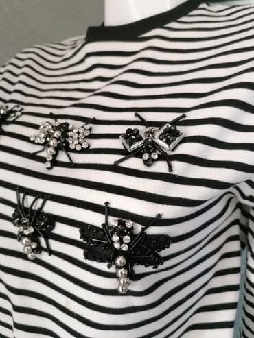 crop top c a: S (EU 36), Prugasti, bоја - Šareno — 3