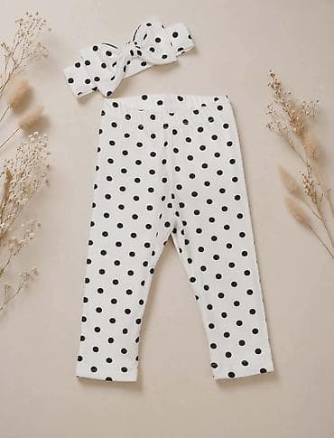 kapa sa usima koje se pomeraju: Helanke + traka za kosu sa mašnom. Helanke do članka i elastična traka — 2