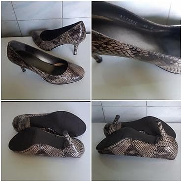 bata cipele type 1: Ženske salonke “SW” Stuart Weitzman sa zmijskim printom. - Materijal — 3