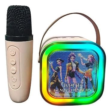 Ostale dečije stvari: Bluetooth karaoke set – bežični mikrofon + prenosni zvučnik sa RGB — 4