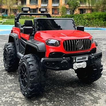 auto na akumulator kupujemprodajem: Mercedes Terenac 4x4 – Crveni – Auto na akumulator za decu Šifra — 1