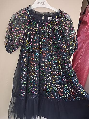 little dutch: Dečija haljina sa šljokicama – Little Kids - Veličina: 122 cm (6–7 — 5