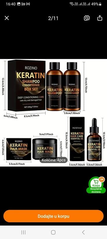 cantu krema za kosu: Set za negu kose marke Rozino, obogaćen keratinom, dizajniran za — 9