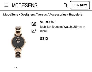 VERSUS Versace Mabillon Bracelet Watch, 36 mm – crni - Elegantan