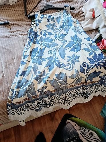 Men's Clothing: Letnja haljina bez rukava sa A-krojem i cvetno-botaničkim printom — 2