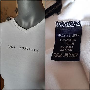 dsquared tops: Majica French Connection (FCUK) – ženska - Veličina: XS - Boja: bela — 2