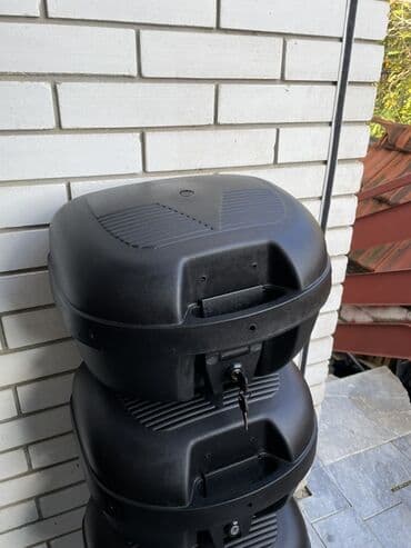 Motorcycles & Scooters: Moto koferi (top case) za skuter/motor – crni, sa bravom i ključem - — 2