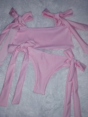 monster high kostim: Dvodelni ženski kupaći kostim – pastelno ružičasti - Gornji deo — 2