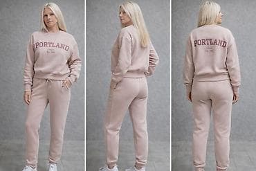 leopard print cipele: Duks + donji deo trenerke – ženski komplet “PORTLAND” - Boja: nežno — 3