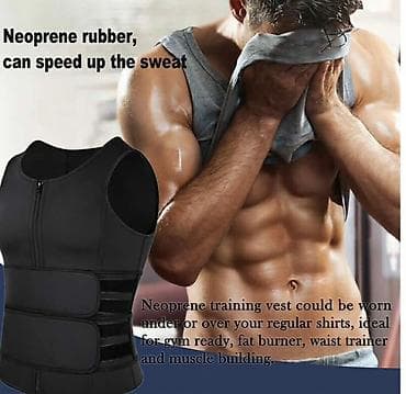 muski prsluk za odelo: 🔥 ZIPPER VEST – ABDOMINAL TRAINING VEST 🔥 💪 Pojas / prsluk za znojenje — 4